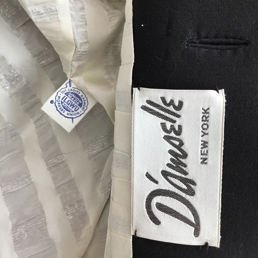 VTG DAMSELLE NEW YORK CROPPED EVENING JACKET - Picture 7 of 7